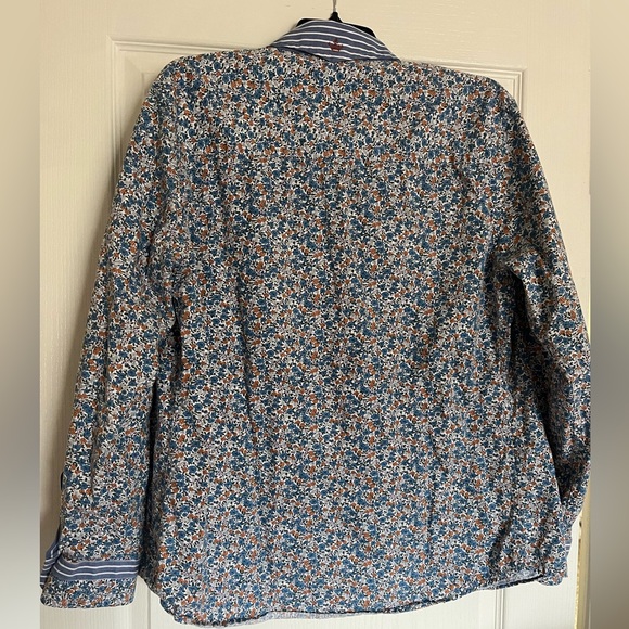 English Laundry BLAQUE LABEL  Dress Shirt   Christopher Wicks Floral Stripe M - Picture 2 of 6